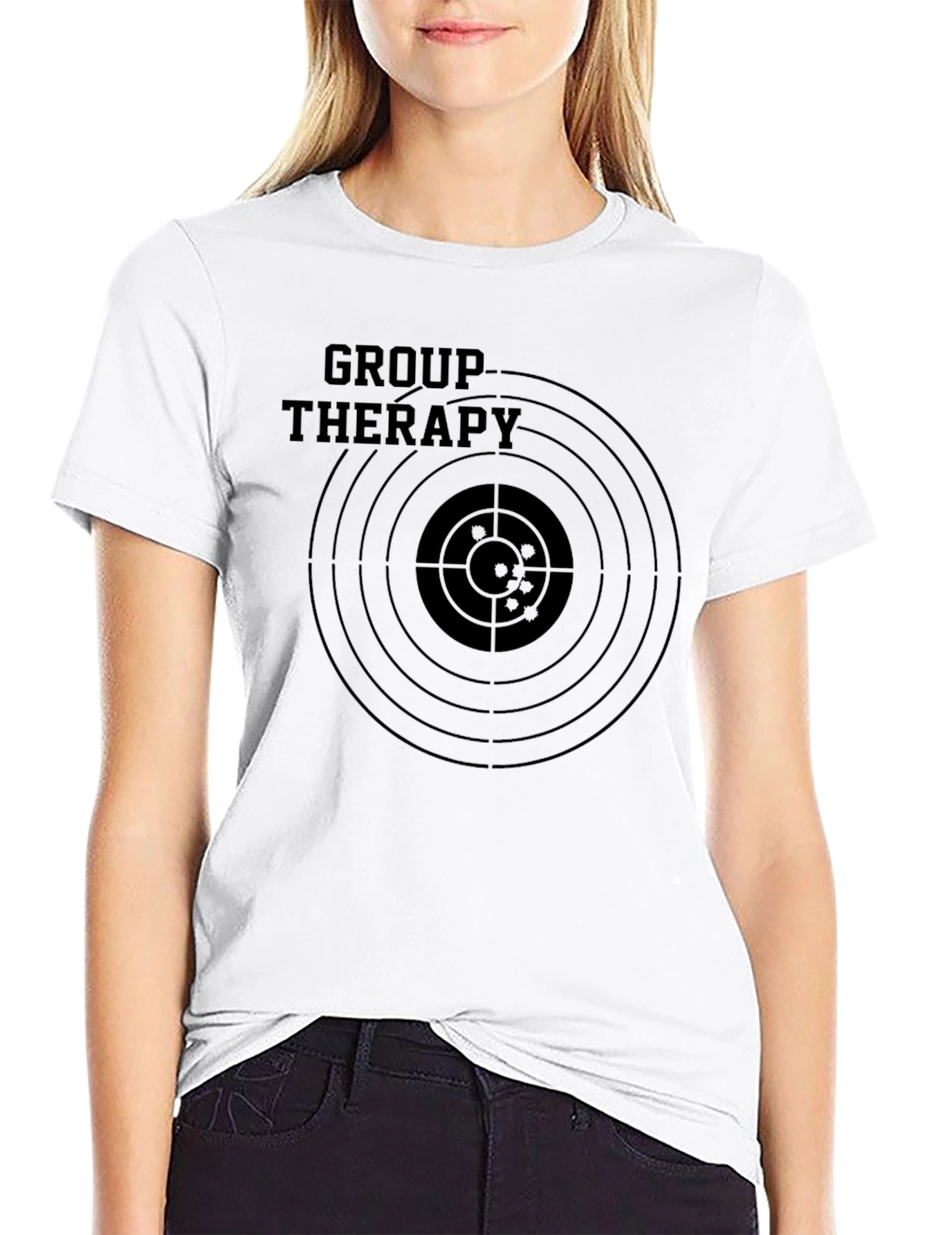 Group Therapy Target T-Shirt - Funny Graphic Tee