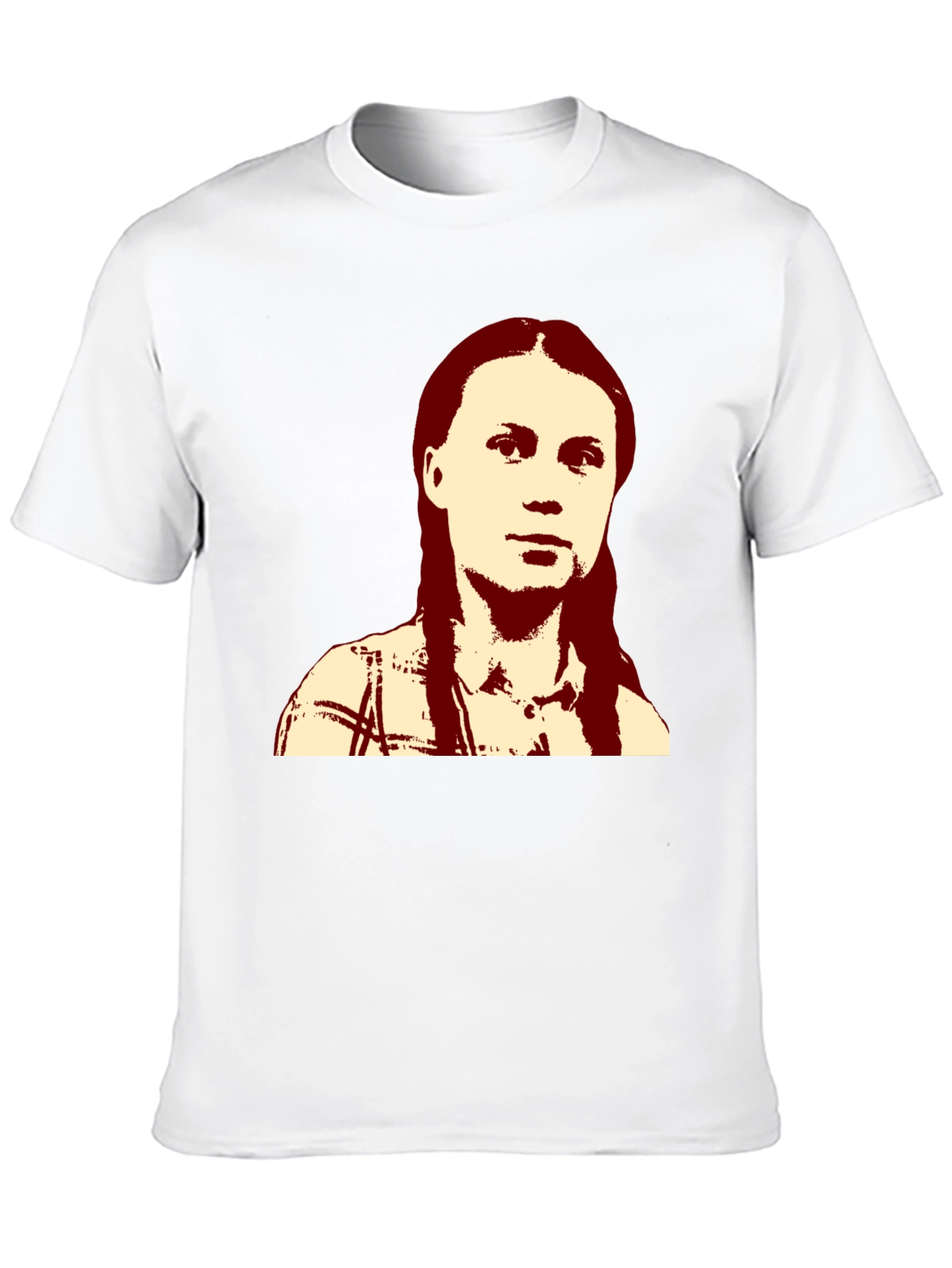 Greta Thunberg Portrait Black T-Shirt