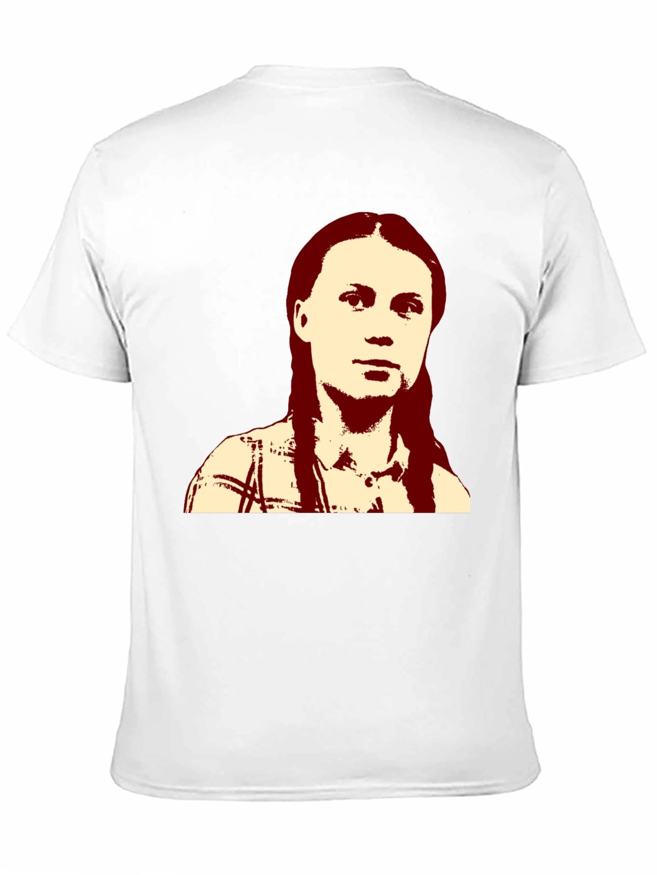 Greta Thunberg Portrait Black T-Shirt