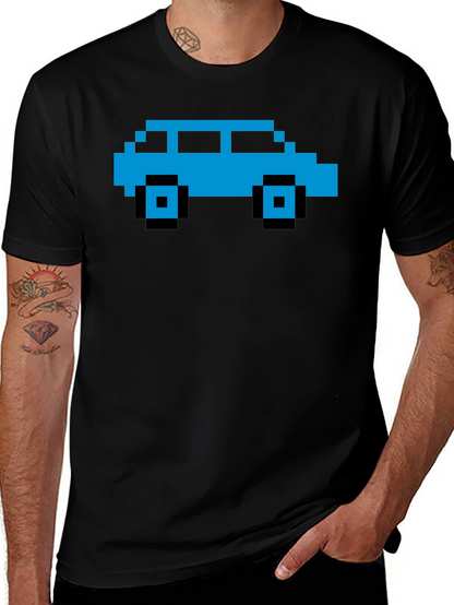 Pixel Car Graphic Tee - Retro Gaming Style