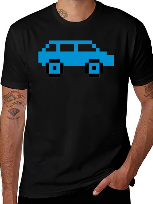 Pixel Car Graphic Tee - Retro Gaming Style