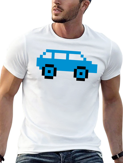 Pixel Car Graphic Tee - Retro Gaming Style