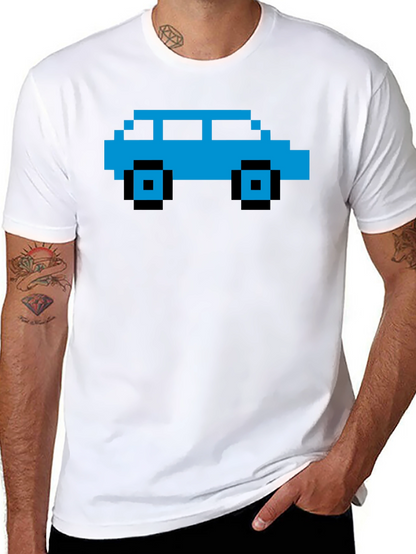 Pixel Car Graphic Tee - Retro Gaming Style