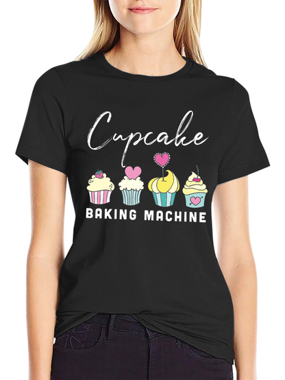 Cupcake Baking Machine Graphic T-Shirt
