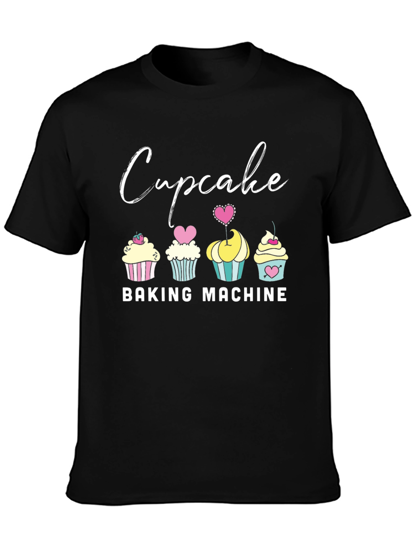 Cupcake Baking Machine Graphic T-Shirt