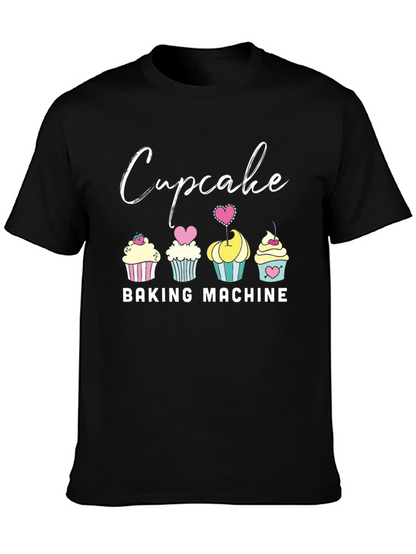Cupcake Baking Machine Graphic T-Shirt
