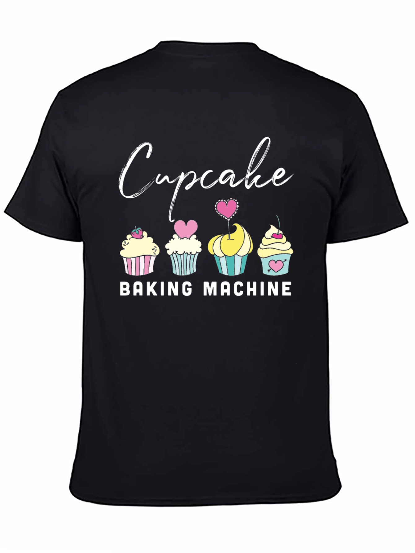Cupcake Baking Machine Graphic T-Shirt
