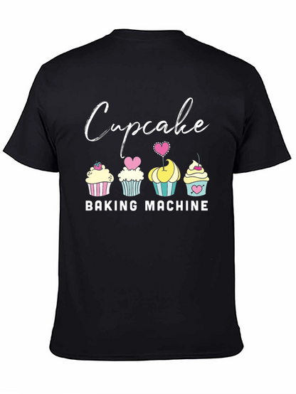 Cupcake Baking Machine Graphic T-Shirt
