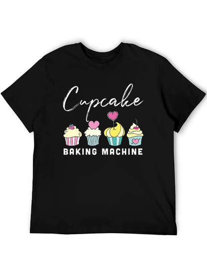 Cupcake Baking Machine Graphic T-Shirt