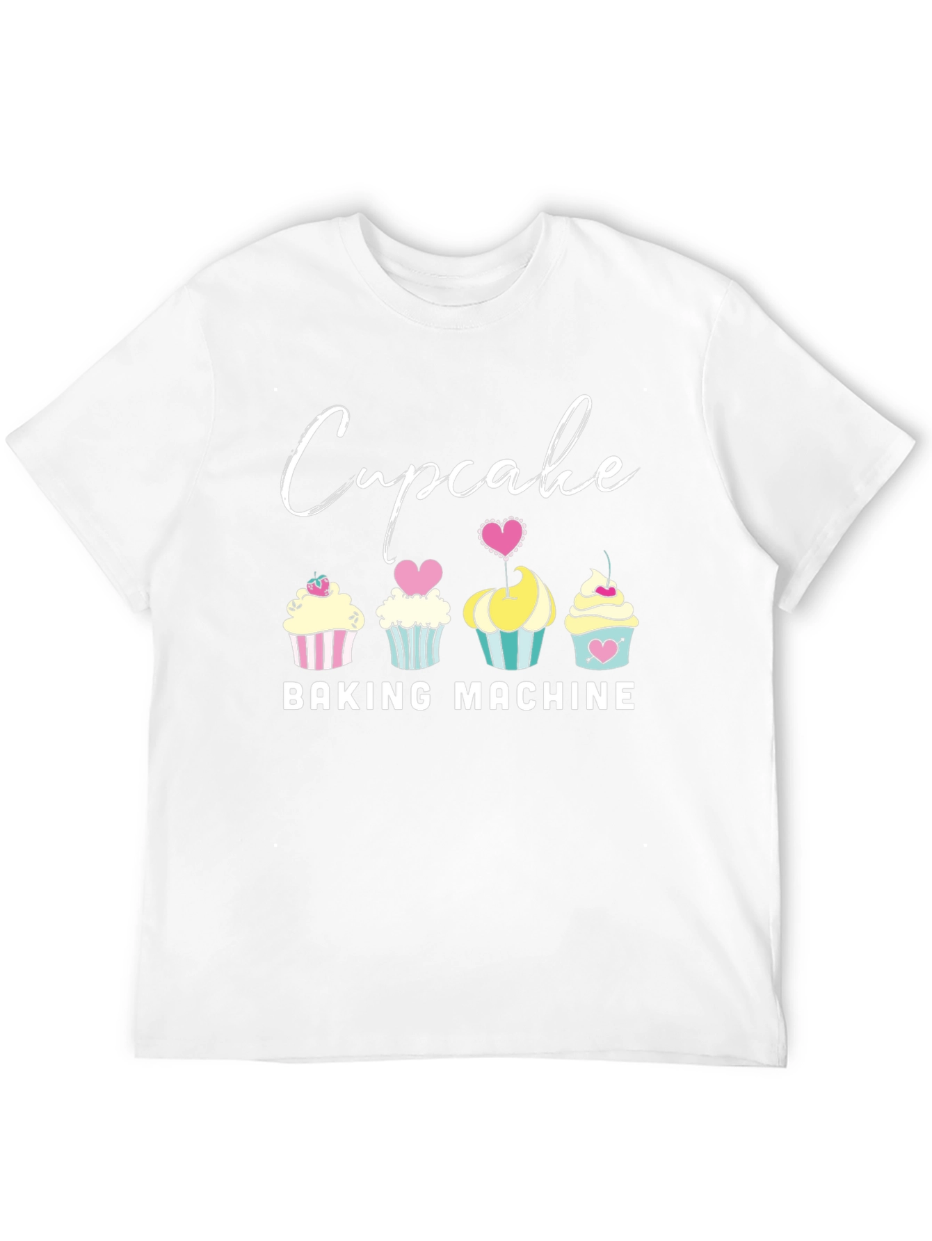 Cupcake Baking Machine Graphic T-Shirt