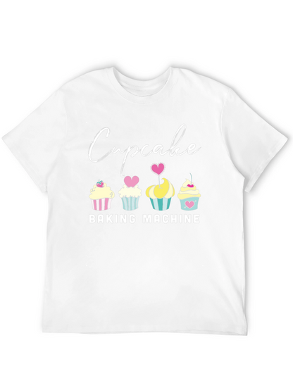 Cupcake Baking Machine Graphic T-Shirt