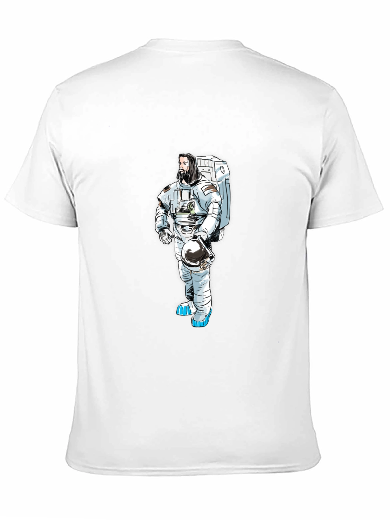Astronaut Graphic T-Shirt - Black Cotton Tee