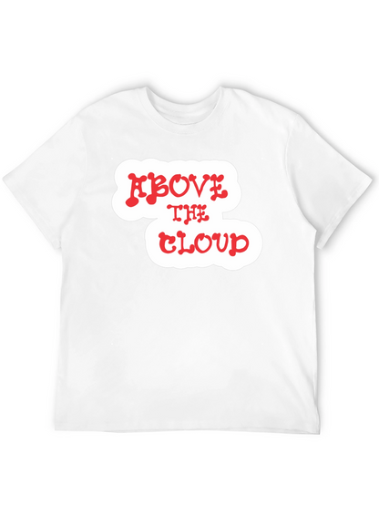 Above The Cloud Graphic Print Black T-Shirt