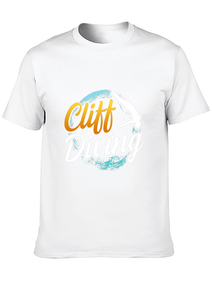 Cliff Diving T-Shirt - Black Graphic Tee