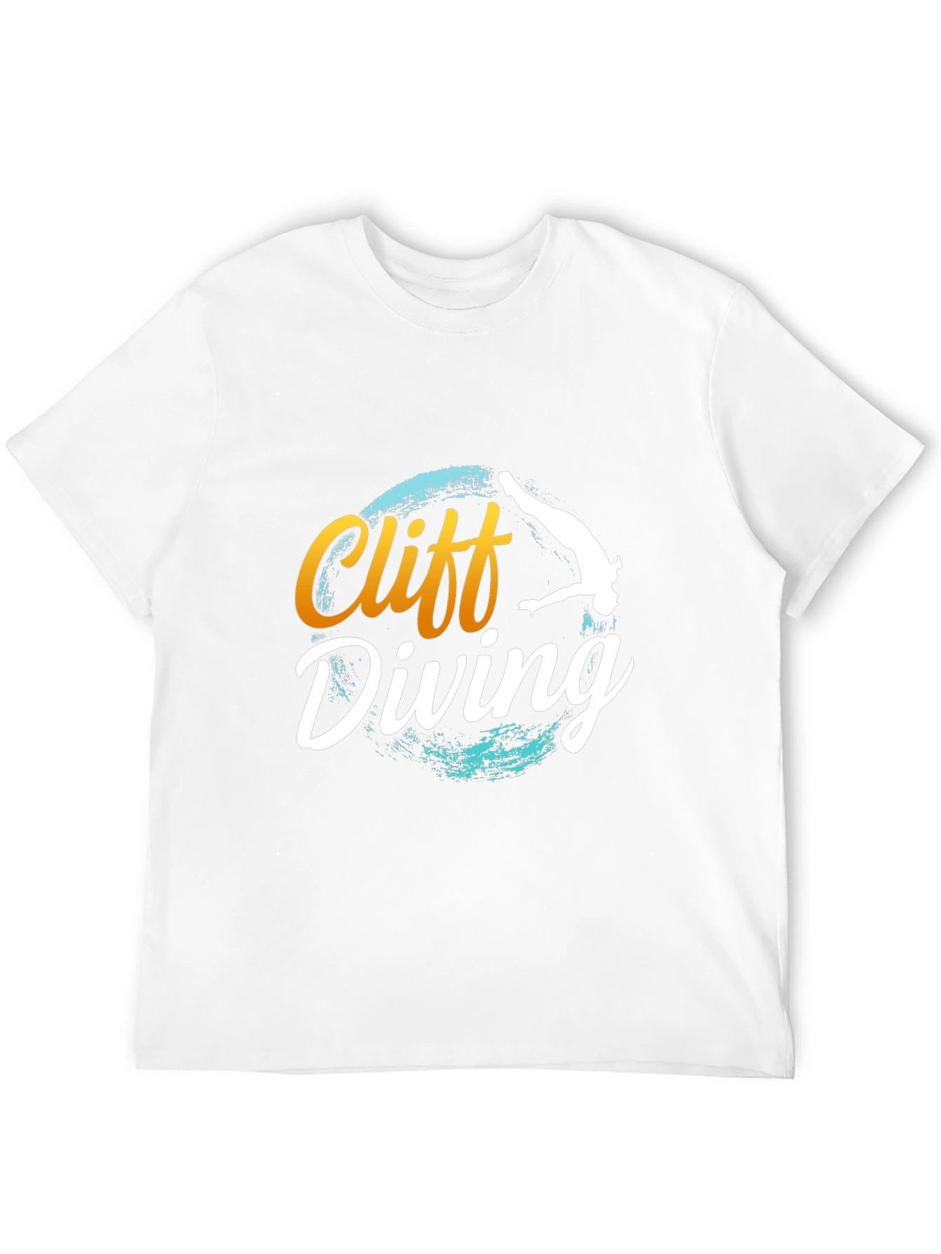 Cliff Diving T-Shirt - Black Graphic Tee