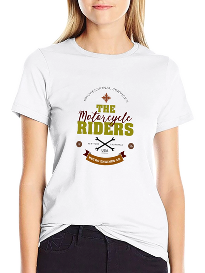 Retro Motorcycle Riders Graphic T-Shirt