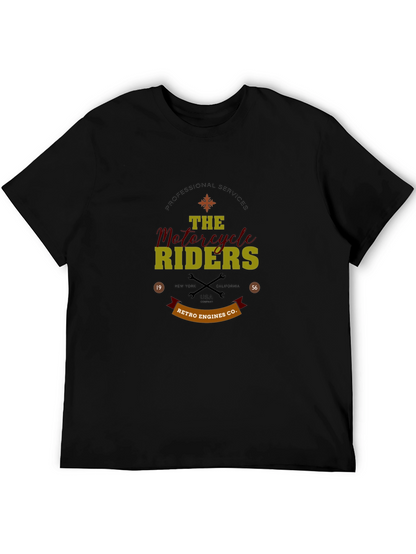Retro Motorcycle Riders Graphic T-Shirt