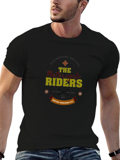 Retro Motorcycle Riders Graphic T-Shirt