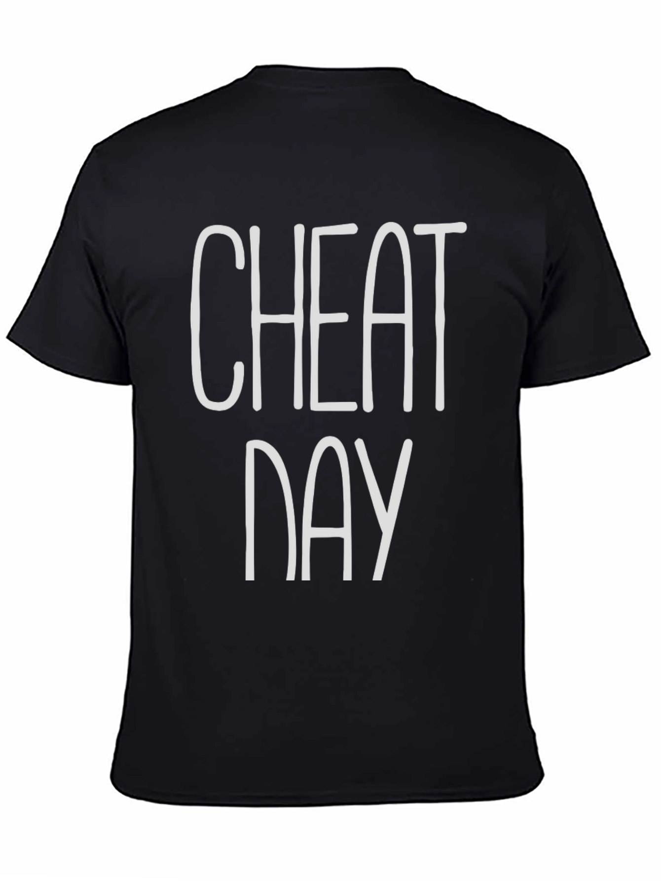 Cheat Day Black Graphic T-Shirt