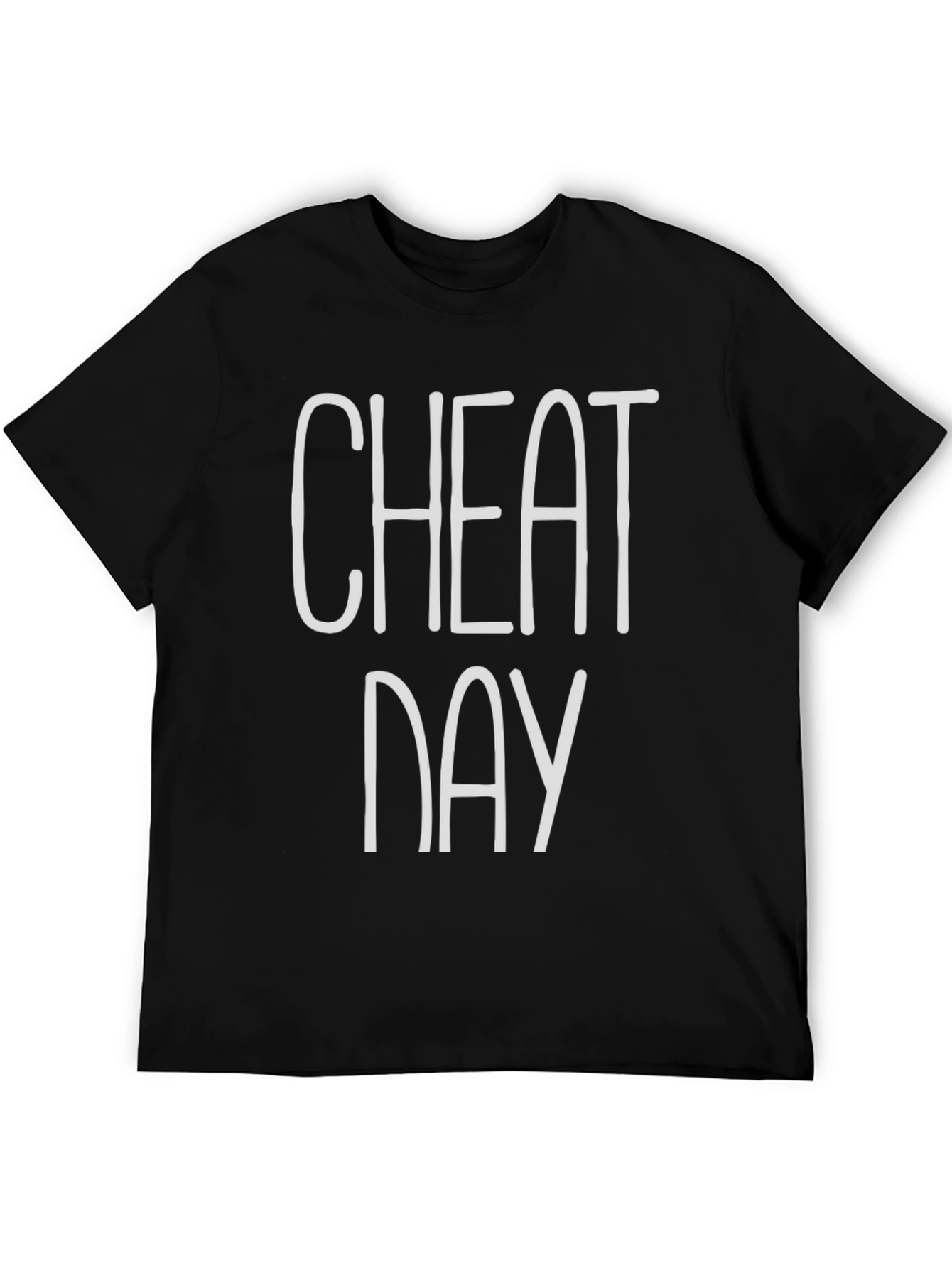Cheat Day Black Graphic T-Shirt