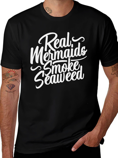 Real Mermaids Smoke Seaweed Graphic T-Shirt