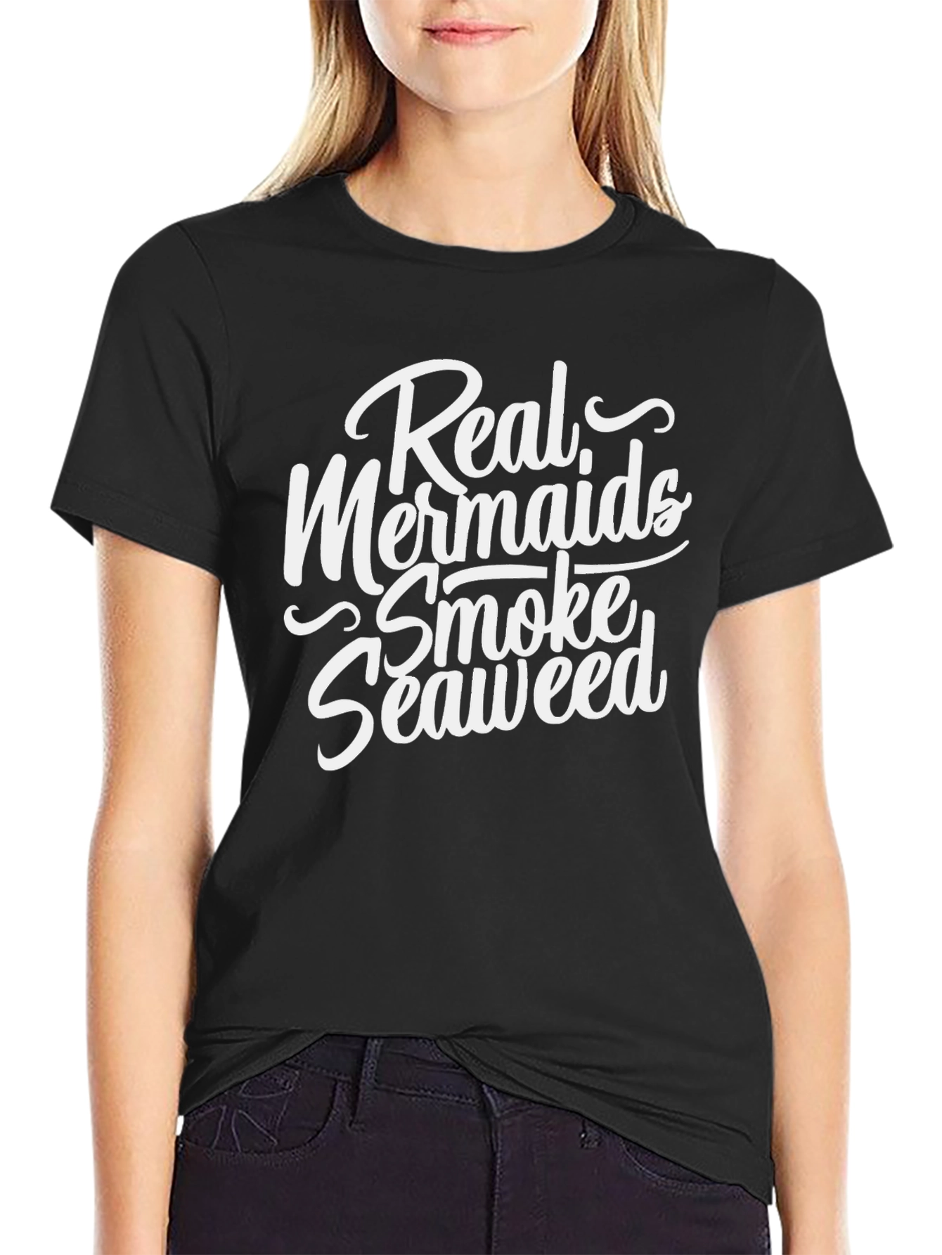Real Mermaids Smoke Seaweed Graphic T-Shirt