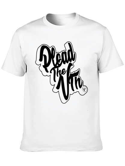 Plead the Vth Black Graphic T-Shirt