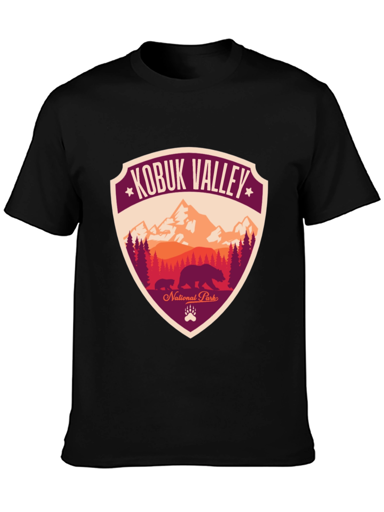 Kobuk Valley National Park Graphic Tee - Bear Design