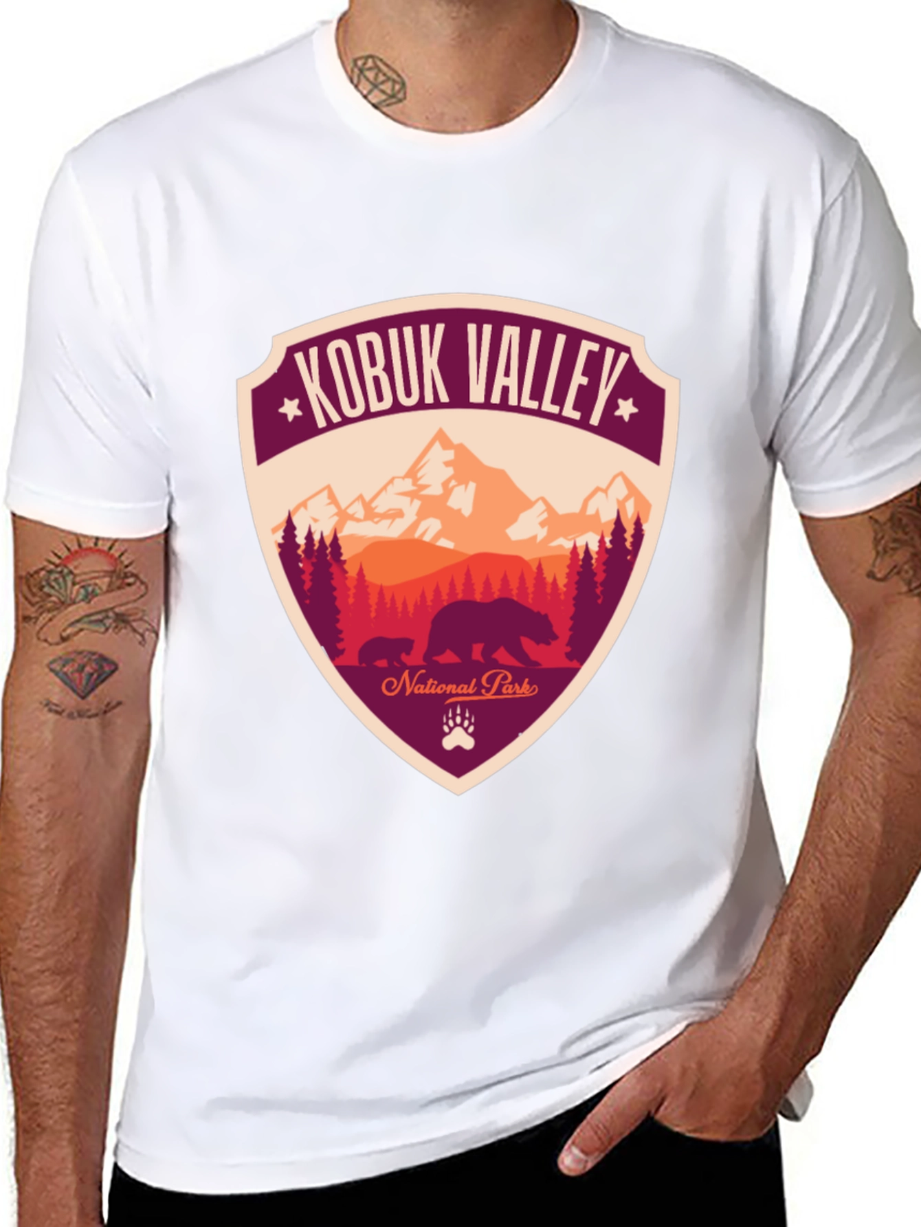 Kobuk Valley National Park Graphic Tee - Bear Design