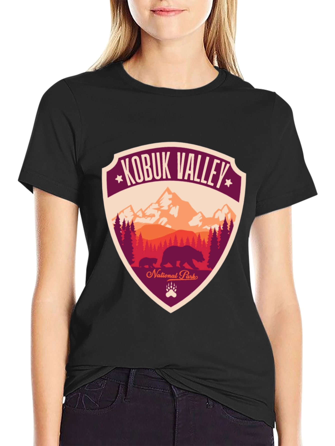 Kobuk Valley National Park Graphic Tee - Bear Design