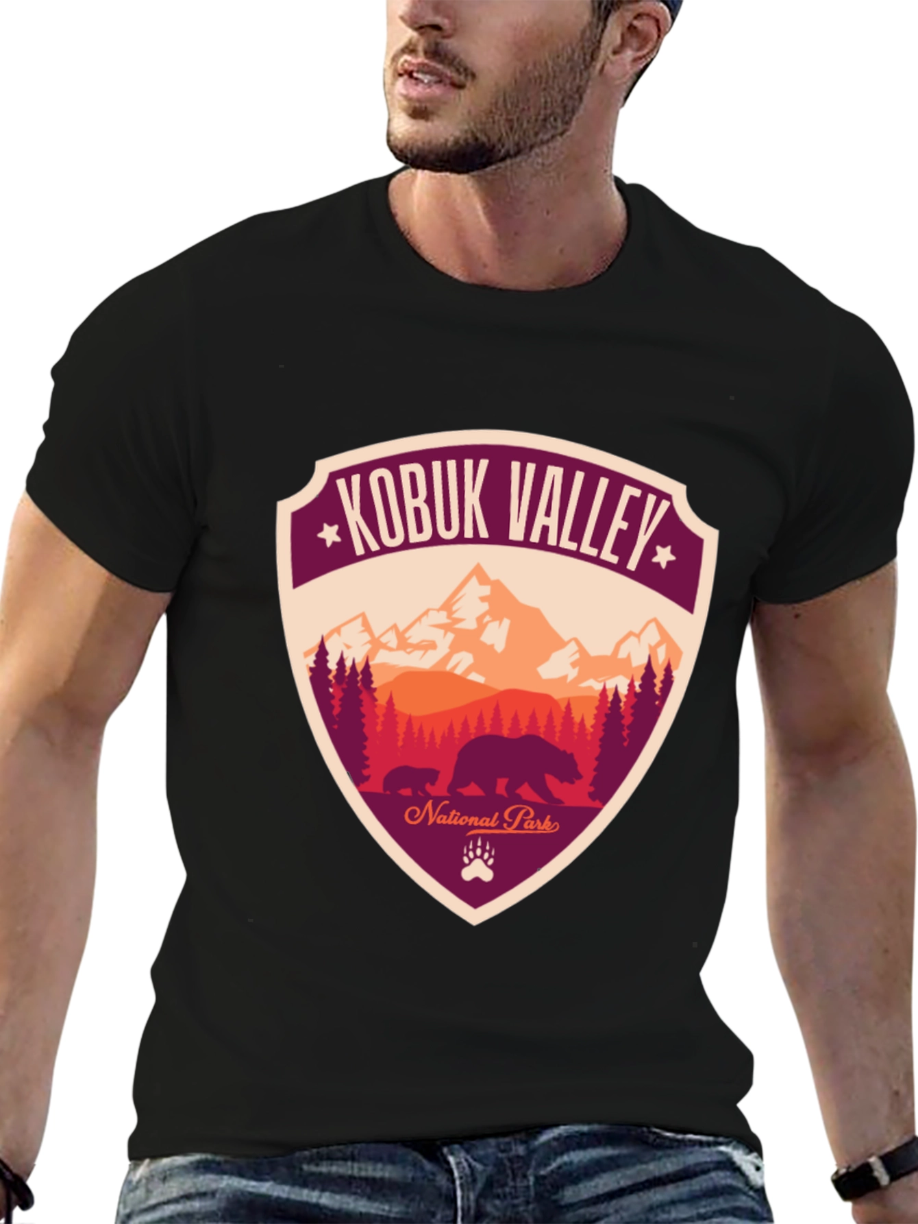 Kobuk Valley National Park Graphic Tee - Bear Design
