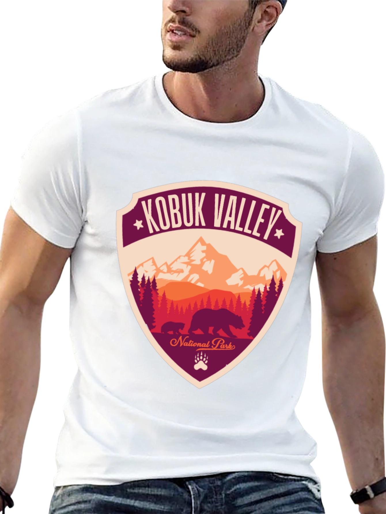 Kobuk Valley National Park Graphic Tee - Bear Design