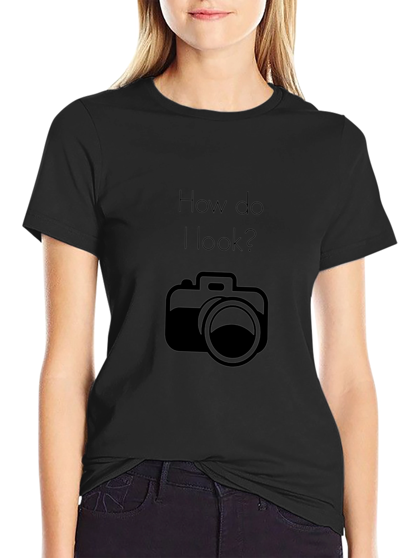 How Do I Look? Camera Graphic T-Shirt