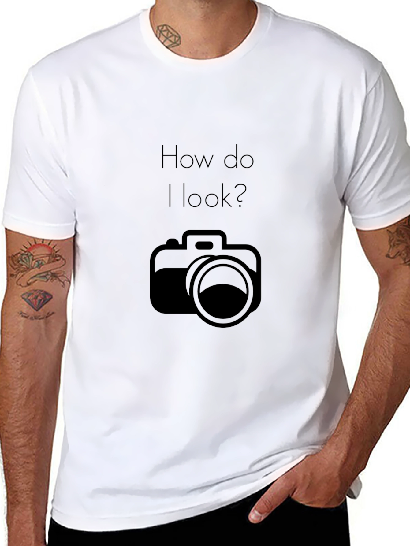 How Do I Look? Camera Graphic T-Shirt