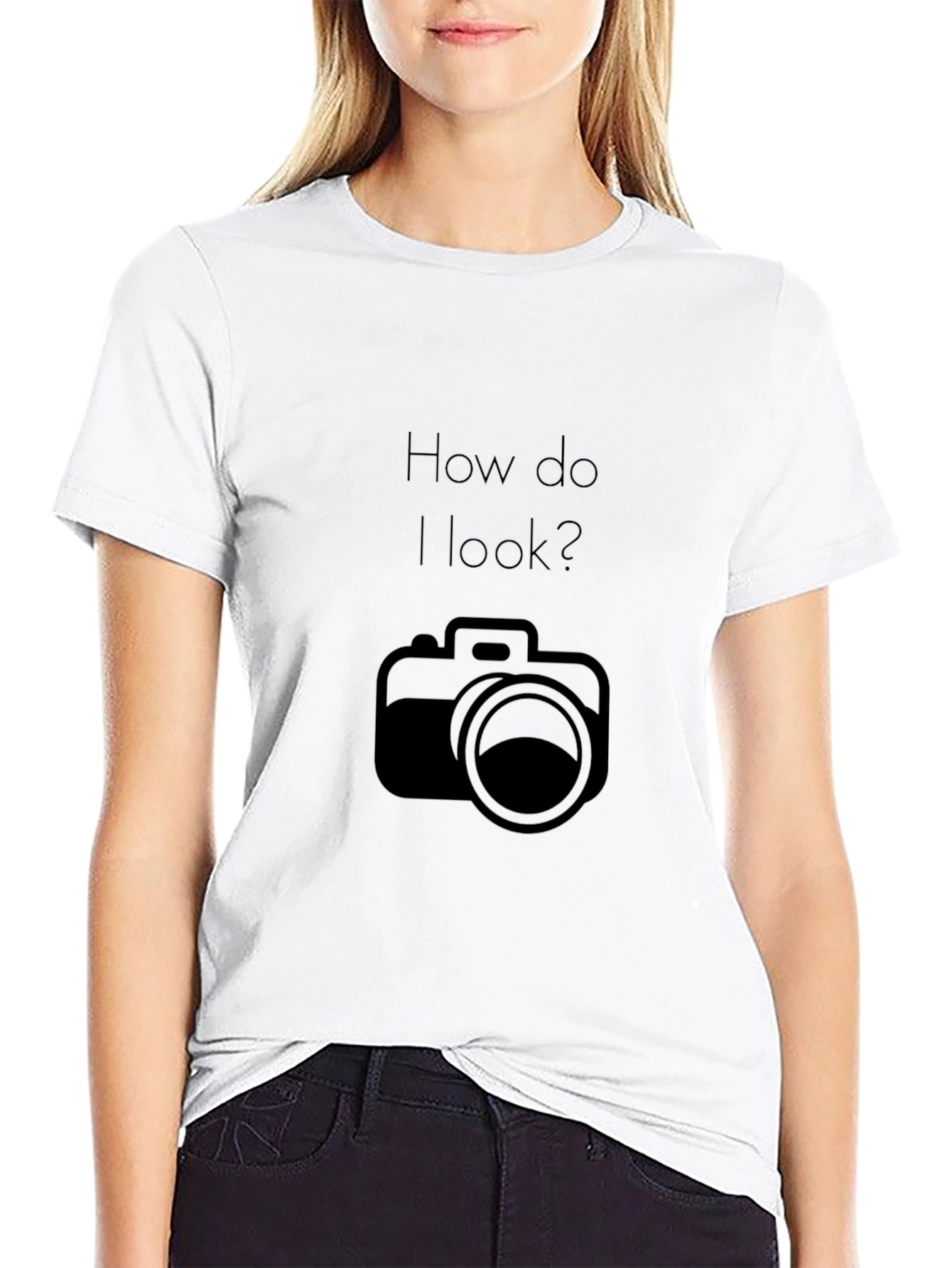 How Do I Look? Camera Graphic T-Shirt