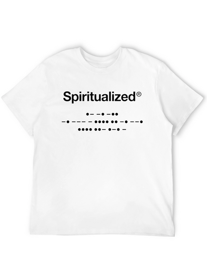 Spiritualized Band Logo Morse Code Black T-Shirt