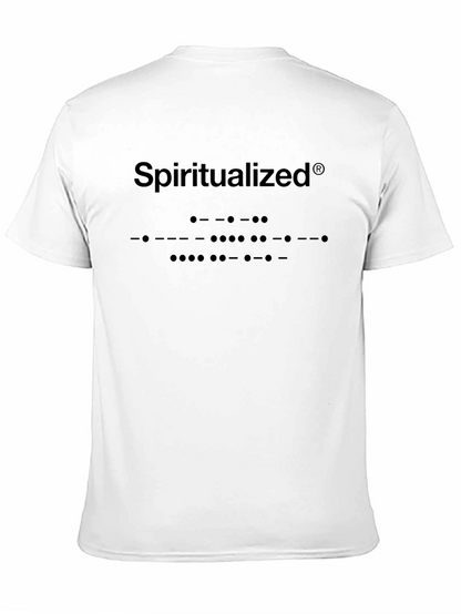 Spiritualized Band Logo Morse Code Black T-Shirt