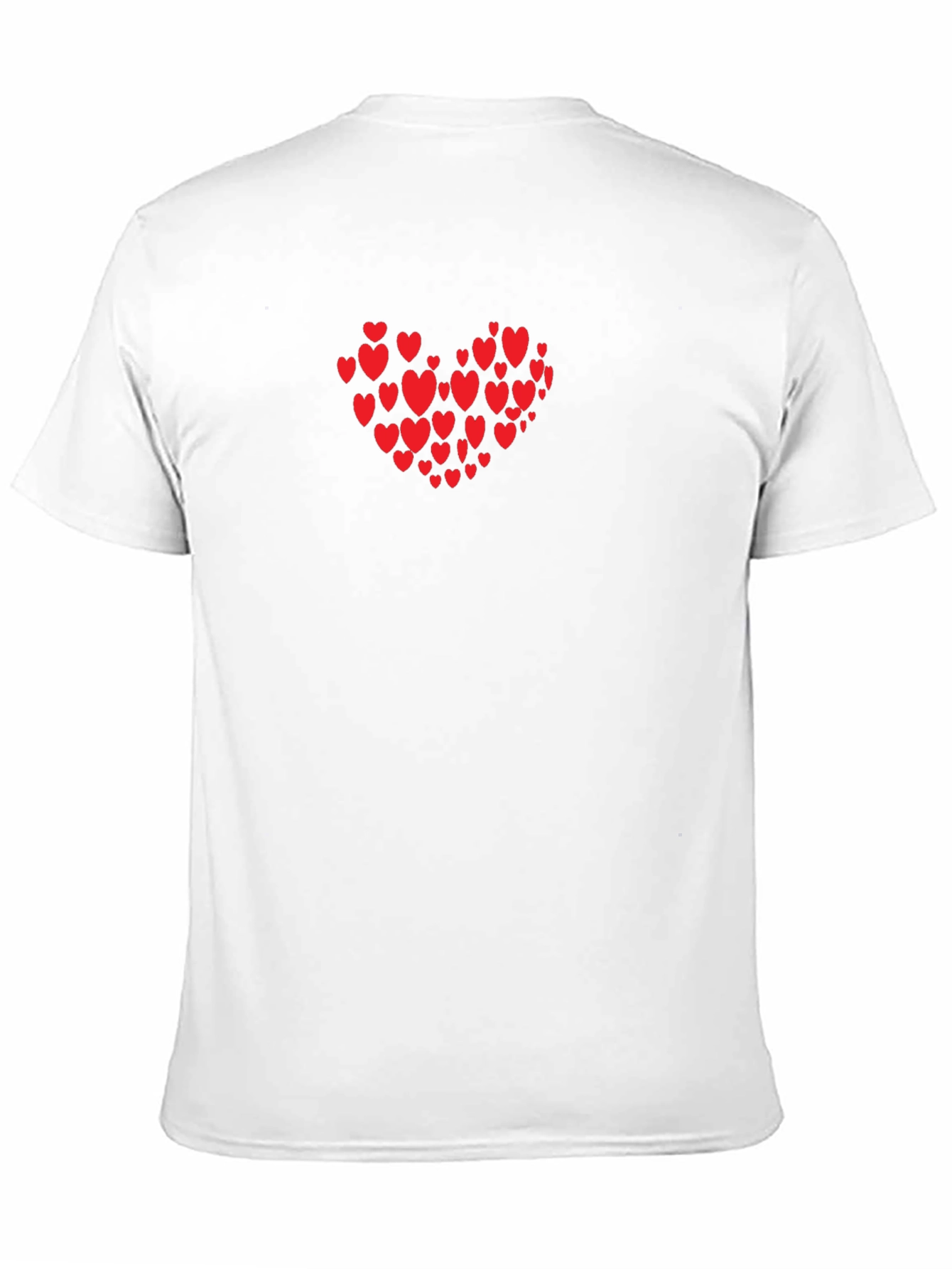 Heart Print Black T-Shirt