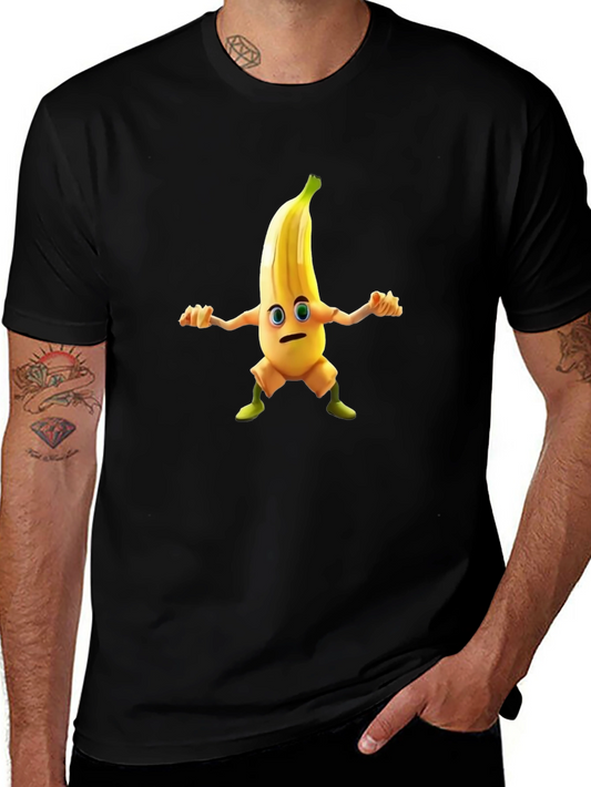 Banana Character Black T-shirt