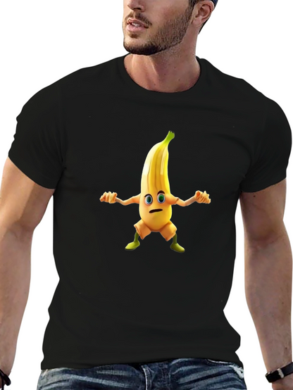 Banana Character Black T-shirt