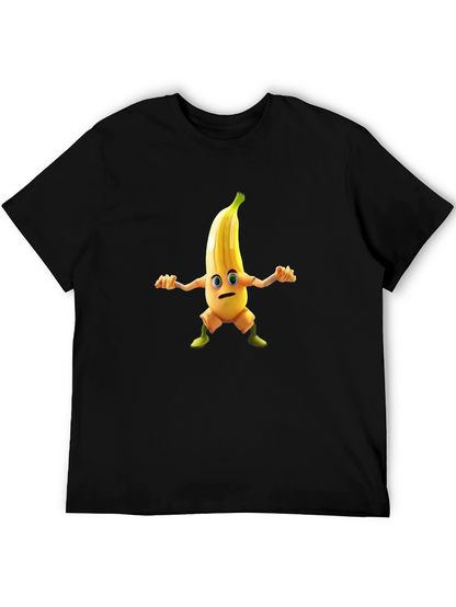 Banana Character Black T-shirt