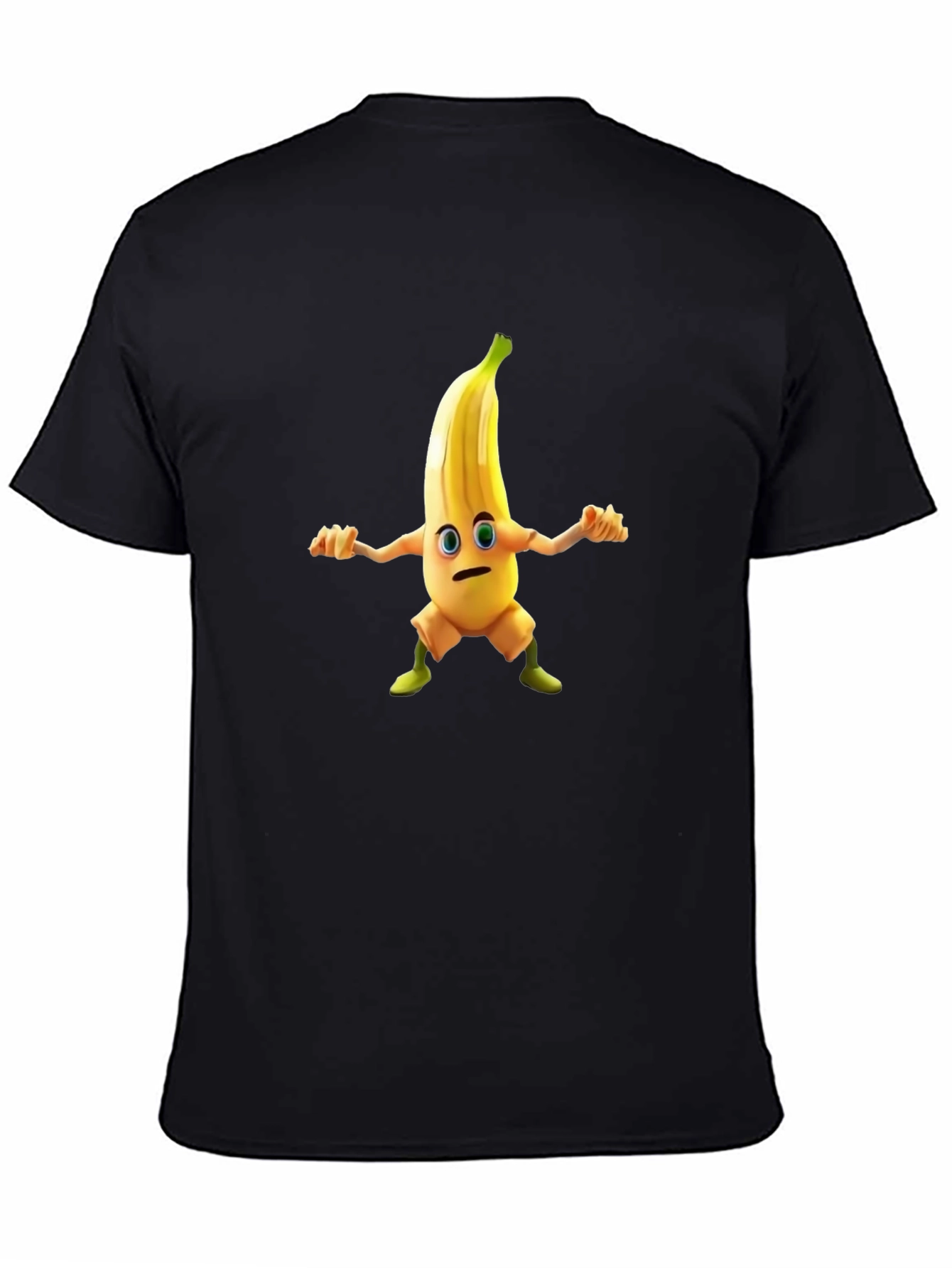 Banana Character Black T-shirt