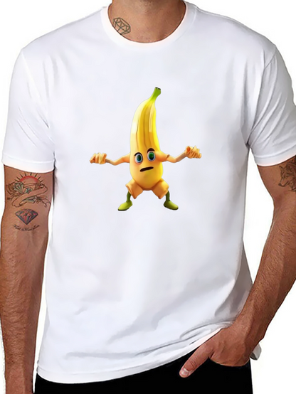 Banana Character Black T-shirt
