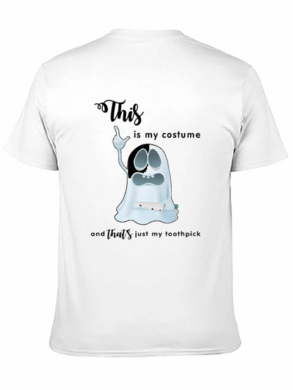 Humorous Ghost Costume Graphic T-Shirt