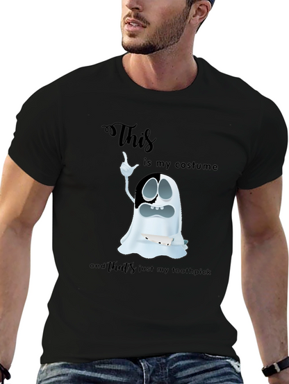 Humorous Ghost Costume Graphic T-Shirt
