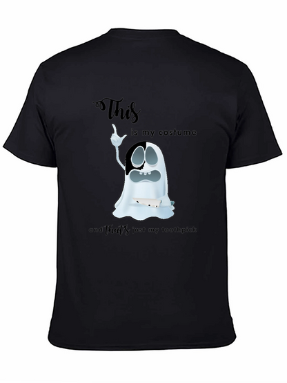 Humorous Ghost Costume Graphic T-Shirt