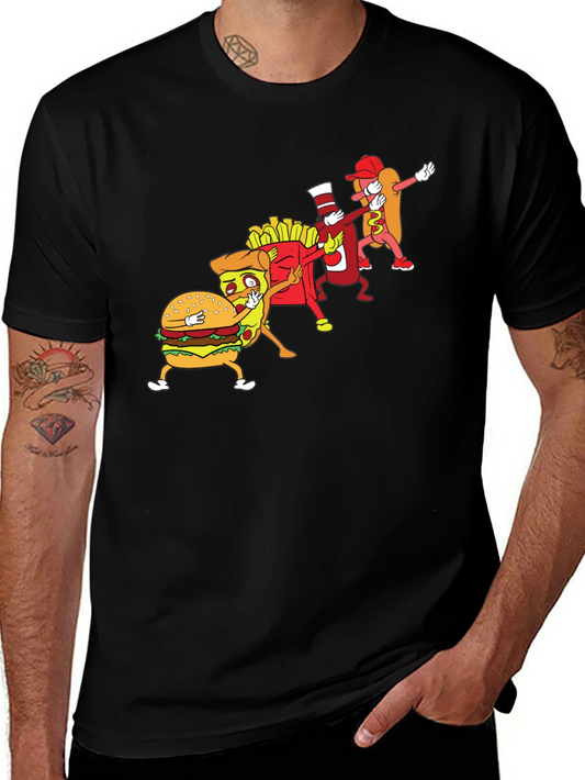 Food Dabbing Black T-Shirt