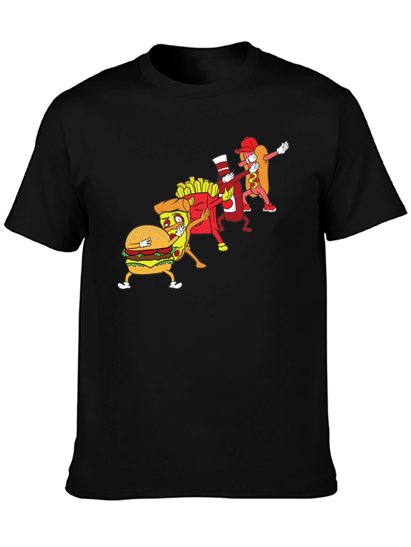 Food Dabbing Black T-Shirt