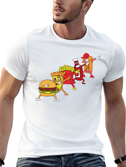 Food Dabbing Black T-Shirt