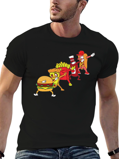 Food Dabbing Black T-Shirt